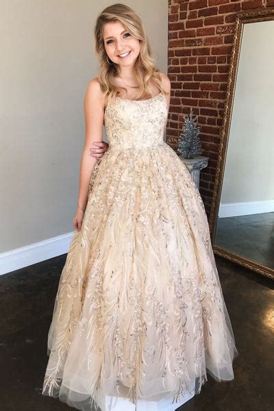 gorgeous custom made lace appliques champagne long prom dress champag abcprom