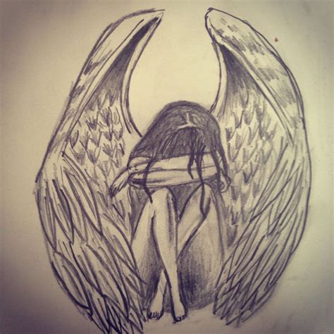 List 104 Wallpaper Sad Angel Anime Drawings In Pencil Excellent