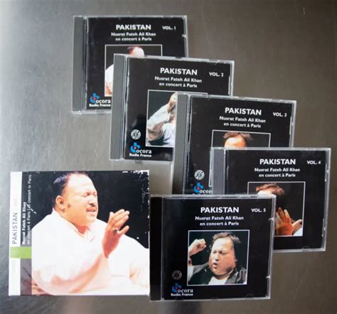 PAKISTAN NUSRAT FATEH Ali Khan In Concert In Paris 5 Volumes Box Set