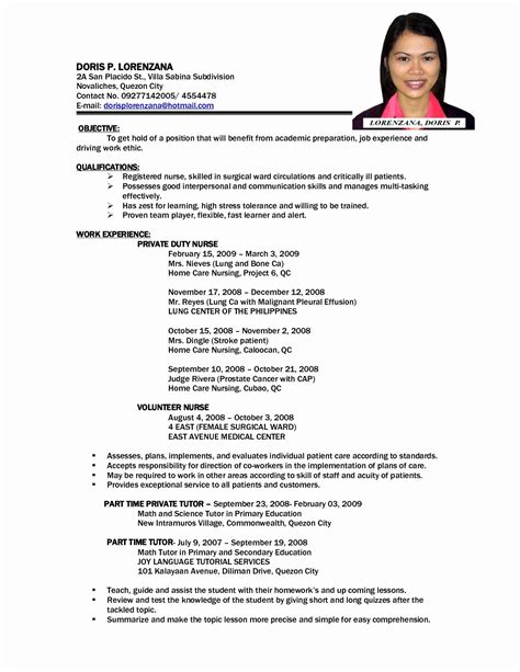Download free teacher resume samples in professional templates. Resume Sample format for Job Application Best Of ...