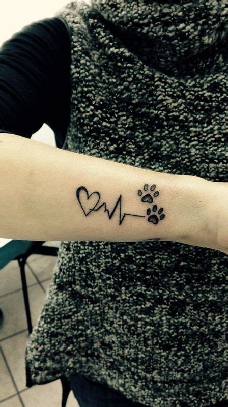Minimalist To Your Core Try An Outline Dog Tattoos