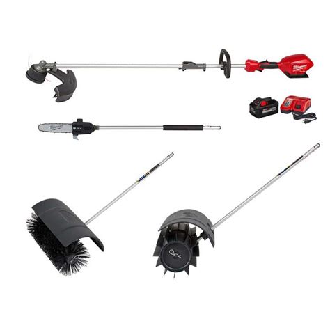 Milwaukee M Fuel V Lithium Ion Brushless Cordless String Trimmer Ah Kit With Rubber Broom