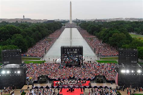 trump s 4th of july crowd how many were at salute to america