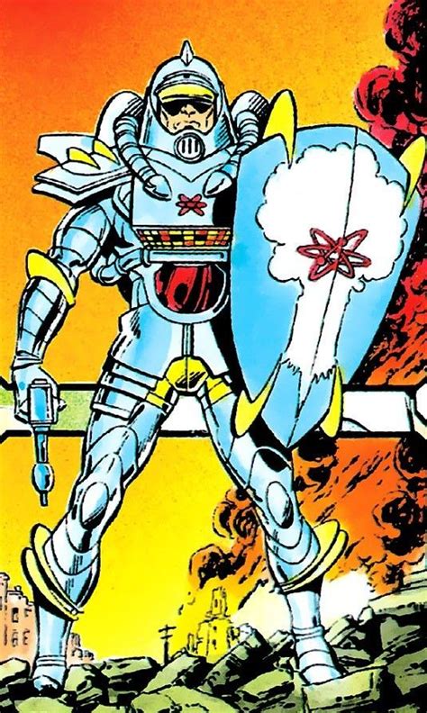 The Atomic Knight Dc Comic Art Superhero Characters Fantasy Comics