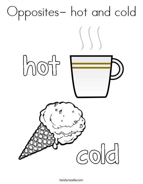 Hot And Cold Coloring Pages Learny Kids