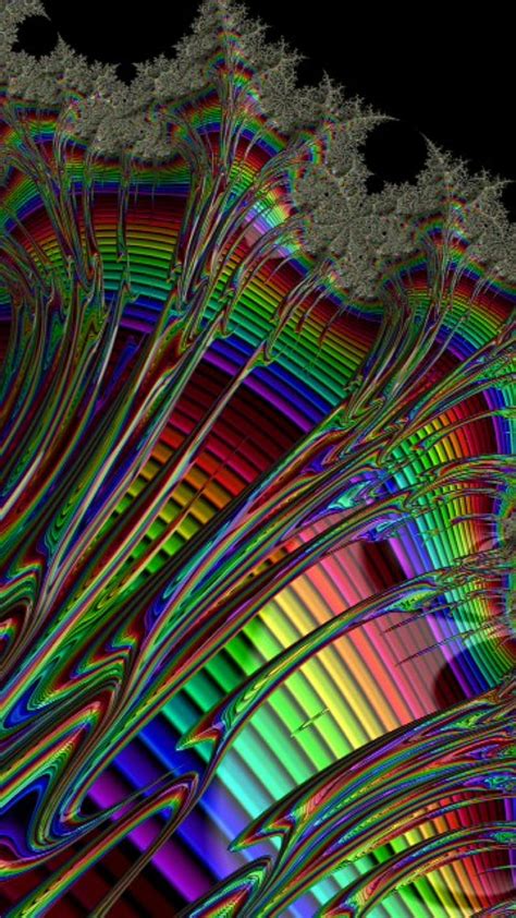 5k Free Download Rainbow Fractal Colorful Colors Designs Fractal