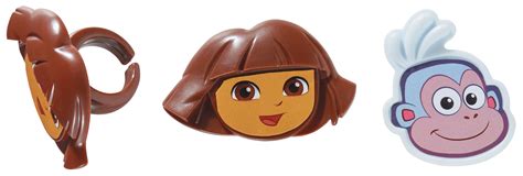 Dora The Explorer Dora And Boots Cupcake Rings Decopac