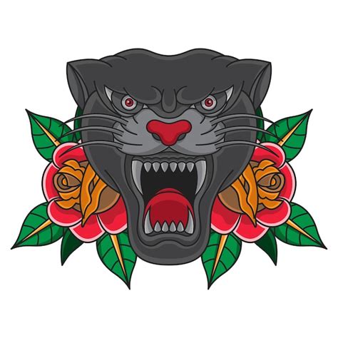 Update 82 Traditional Panther Tattoo Flash Best Incdgdbentre