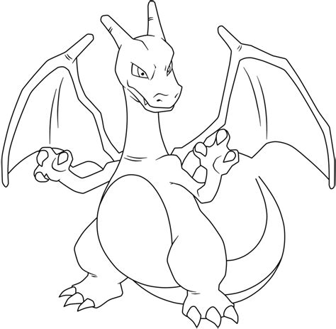 Charizard Coloring Page Clip Art Library