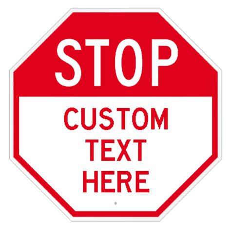 Custom Stop Sign Dornbos Sign And Safety Inc