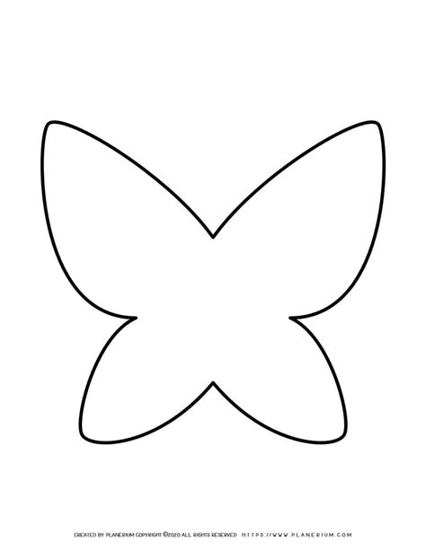 Butterfly Template Free Printable Butterfly Outlines One Little Project