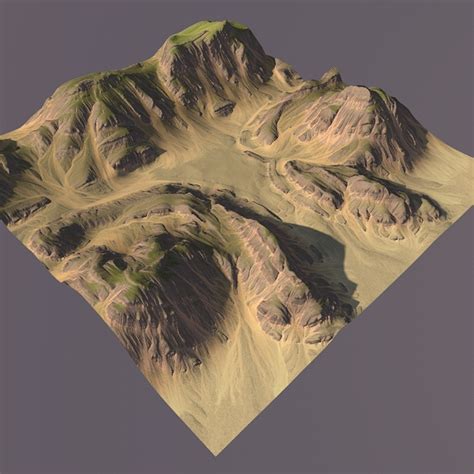 3d Model Mountain Maps Terrain