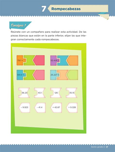Son ejercicios que ayudan al alumno de sexto de primaria a aprender matemáticas de forma interactiva y divertida. Desafíos Matemáticos libro para el alumno Sexto grado 2016 ...