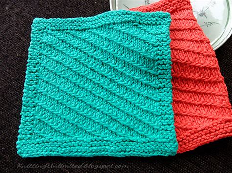 Ravelry Diagonal Slip Stitch Dishcloth 7 Pattern By Knittingunlimited