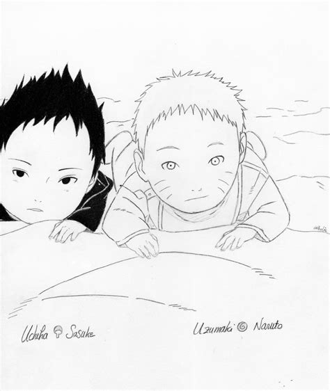 Naruto And Sasuke Drawing Zona Naruto