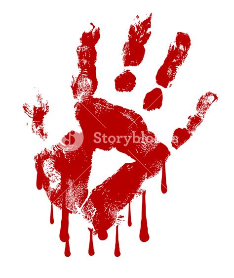 Hand Print Blood Dripping Vector Royalty Free Stock Image Storyblocks