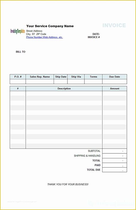 Free Invoice Form Template Of Blank Invoices To Print Mughals SexiezPix Web Porn