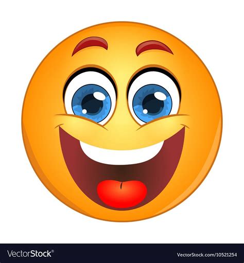 Yellow Smiley Laughing Vector Image On Vectorstock Funny Emoticons