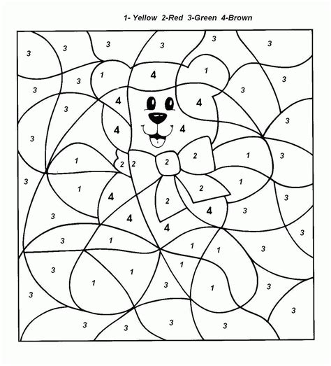 Printable Color By Number Coloring Page For Adults Coloring Home