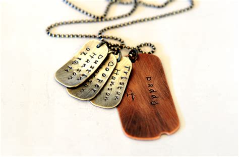 The answer depends on who your dad is. Dog Tag Necklace - Gift For Dad - Dad Gift Australia ...
