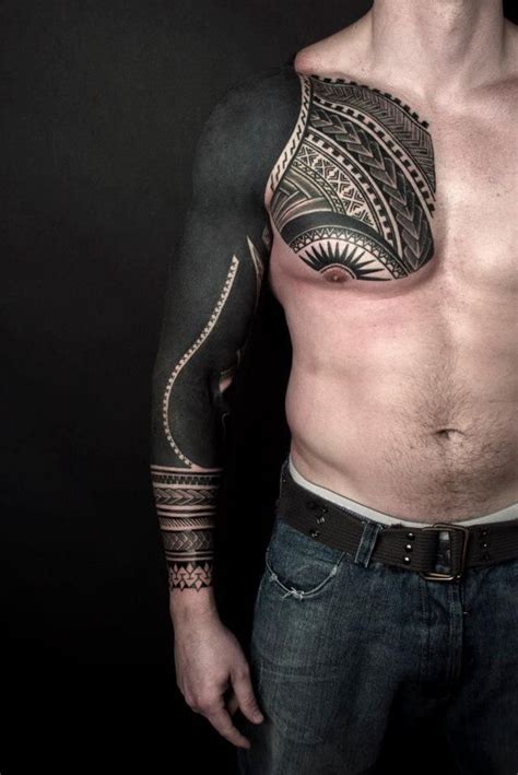 One Awesome Blackwork Tattoo Sleeve Tatuagem Preta Tatuagem