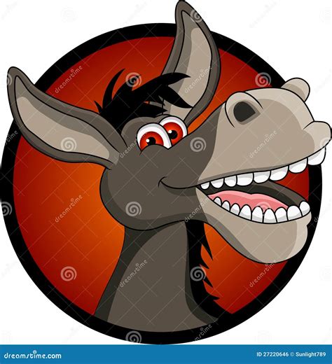Funny Donkey Head Cartoon Royalty Free Stock Image Image 27220646