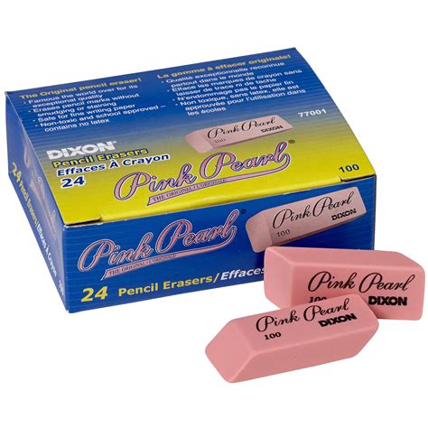 Dixon The Original Pink Pearl Pencil Eraser 24box Grand And Toy