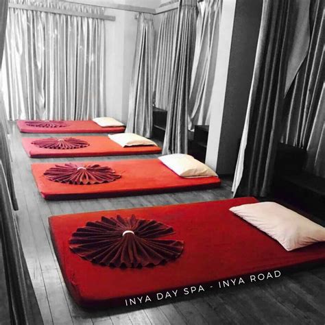Thai Massage At Inya Day Spa Inya Road Infused In Black And White And Red All Over Spa