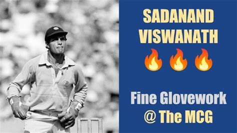 Sadanand Viswanath Fine Glovework Mcg Ind Vs Pak Final Benson