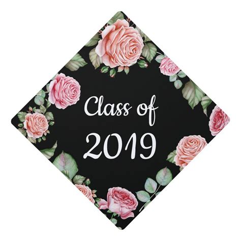 Pink Roses Graduating Class Of 2022 Graduation Cap Topper Zazzle