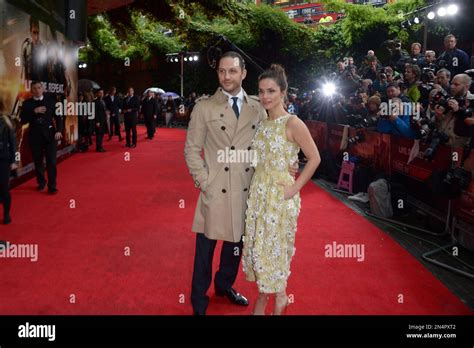 Tom Hardy Charlotte Riley Pose For Photographers At The Edge Of