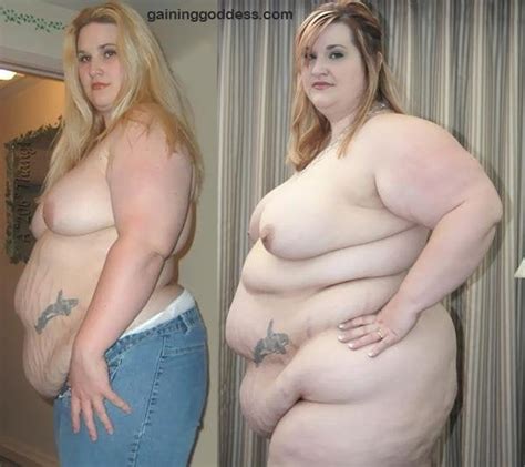 Woman Weight Gain Before After