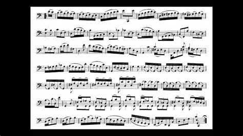Johann Sebastian Bach Cello Suite No3 Vi Gigue Youtube