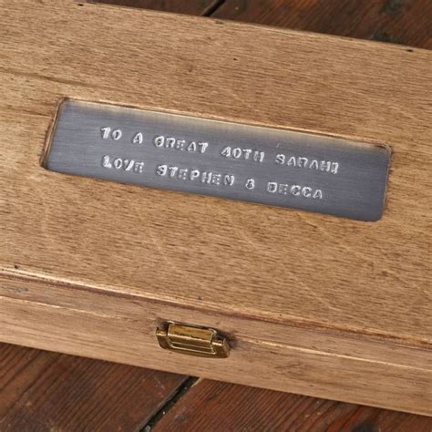 Personalised Wooden Birthday Wine Box By Warner S End