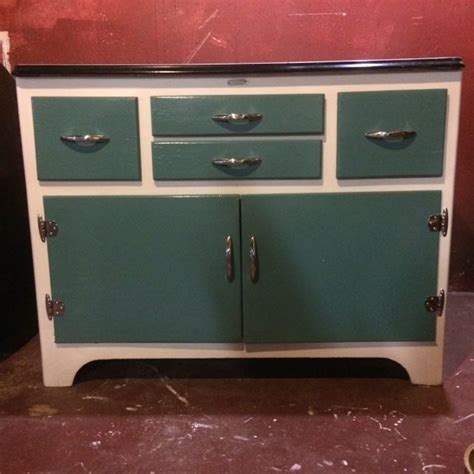 Just a few examples of appraisal values for hoosier cabinet. Fully-Restored Vintage Enamel Top Cabinet | Chairish