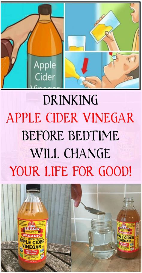 Drinking Apple Cider Vinegar Before Bedtime Will