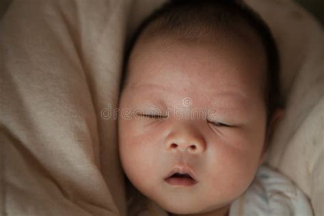 Cute Baby With Wide Open Eyes Stock Photo Image Of Baby Diapers