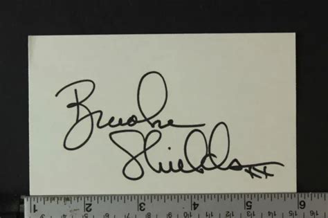 Brooke Shields Blue Lagoonsuddenly Susan Autograph Index Card £12
