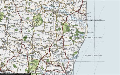 Historic Ordnance Survey Map Of Wrentham 1921