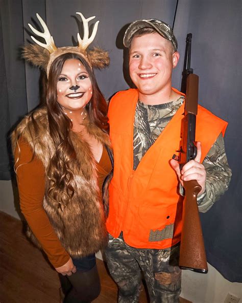 Deer And Hunter Halloween Costume Halloween Costumes Couples