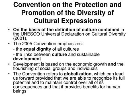 Ppt Convention On The Protection And Promotion Of The Diversity Of