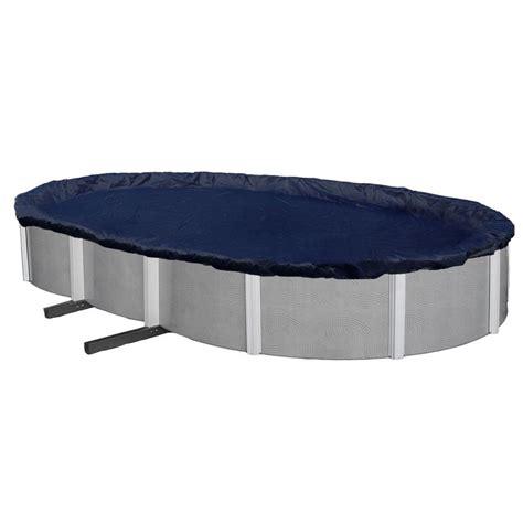 Blue Wave 8 Year 12 Ft X 24 Ft Oval Navy Blue Above Ground Winter