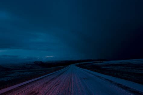 Wallpaper Landscape Night Road Sky Dark 2800x1869 Krkrr