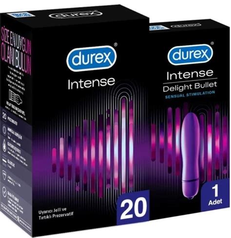 Durex Intense 20li Uyarıcı Jelli Ve Tırtıklı Prezervatif Durex