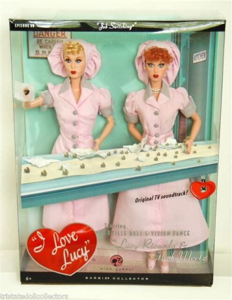 i love lucy ep39 job switching ethel mertz and lucille ball barbie set l9585 nrfb for sale online