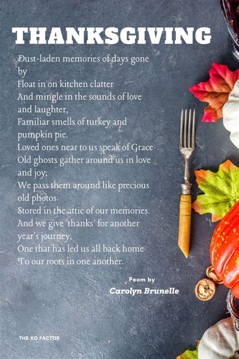 20 Thanksgiving Poems Celebrating Gratitude And Togetherness The Xo