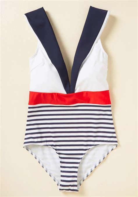 Nautical Chronicles One Piece Swimsuit Nautical Swimsuit One Piece