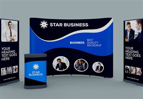 I Will Design Eye Catching Exhibition Backdrop Rollup Banner Trade