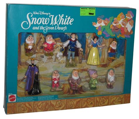 Disney Snow White And The Seven Dwarfs 1993 Mattel Figure Set 10 Pack