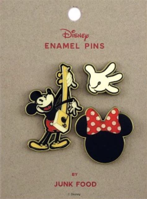 Disney Enamel Pins By Junk Food Mickey Mouse Pins Junk Food Mickey